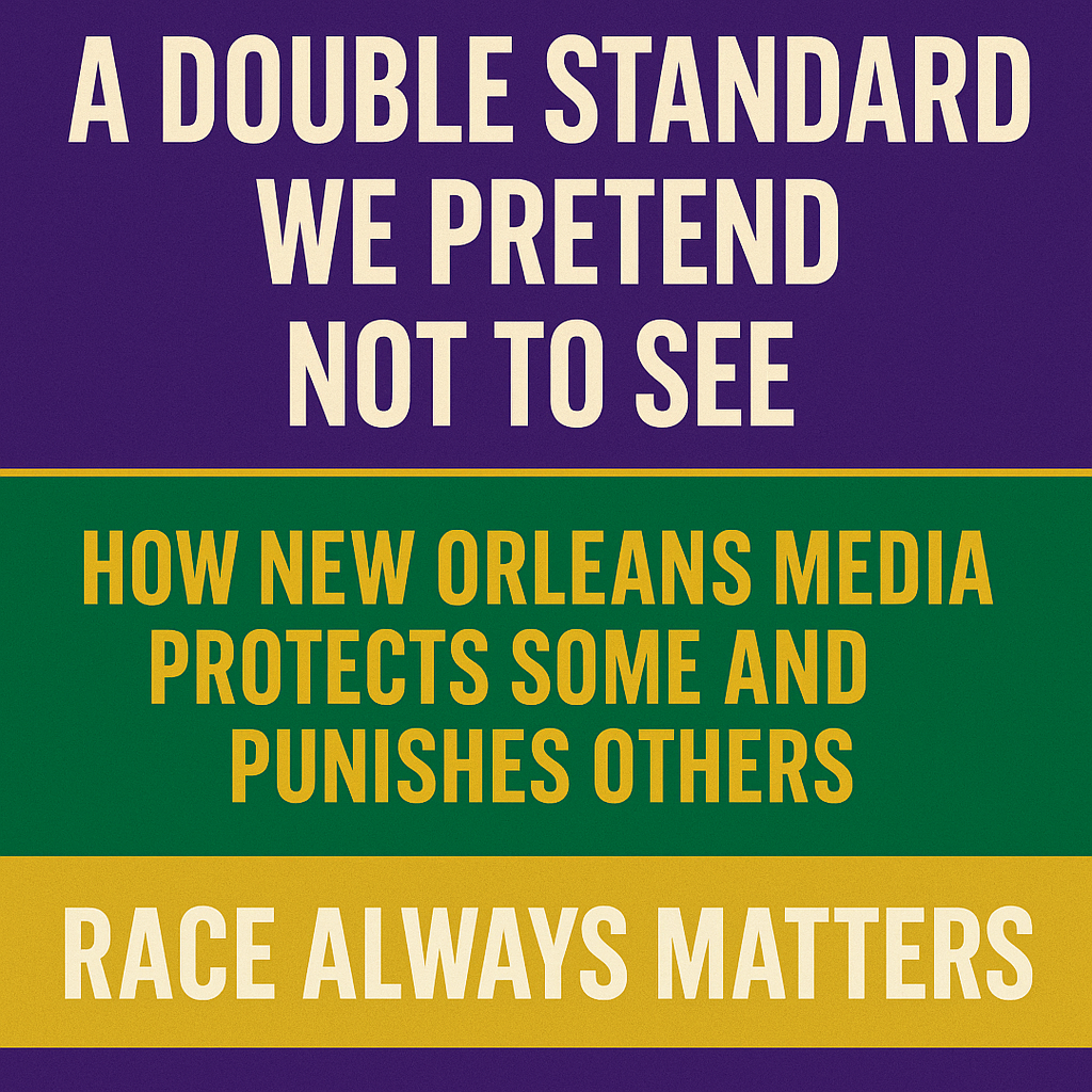 A Double Standard We Pretend Not to See: How New Orleans Media Protects Some and Punishes Others