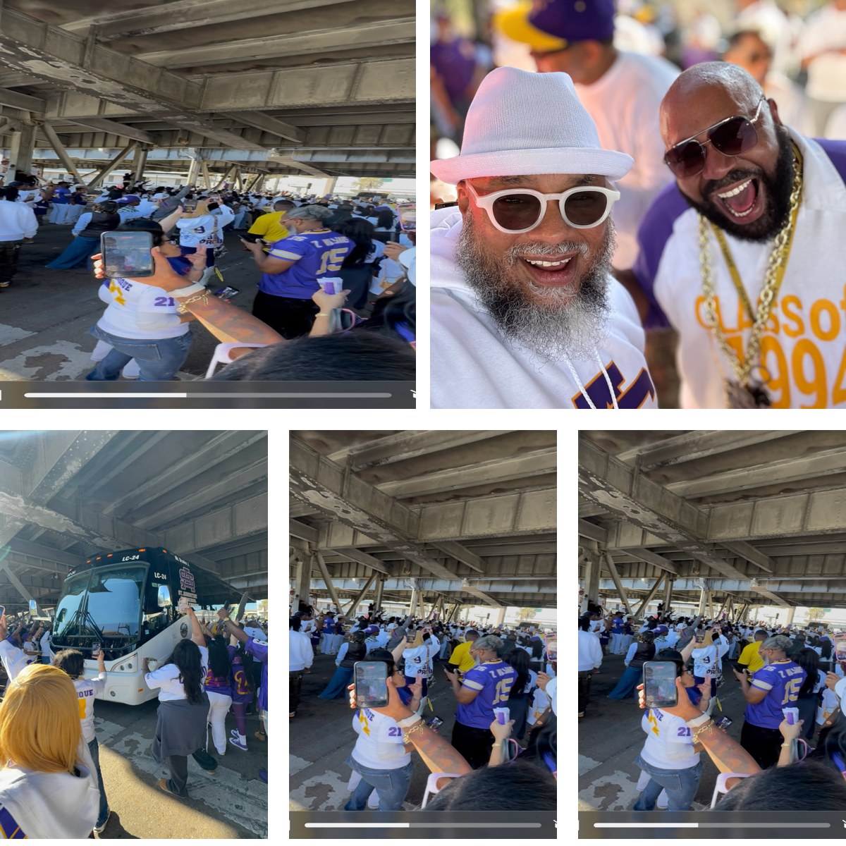 St. Aug vs Karr fans celebrating Black joy and culture at the 2025 state championship